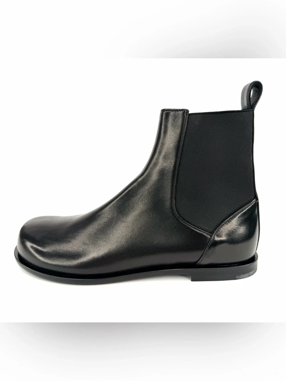 Fendi FF Chelsea Men Nappa Black Leather Men Ankle Boots UK 9 - US 10 - EU 43